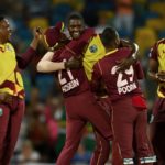 Jason Holder celebrates West Indies 20 Jan 22