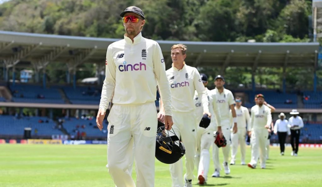 Joe Root leads England off WI