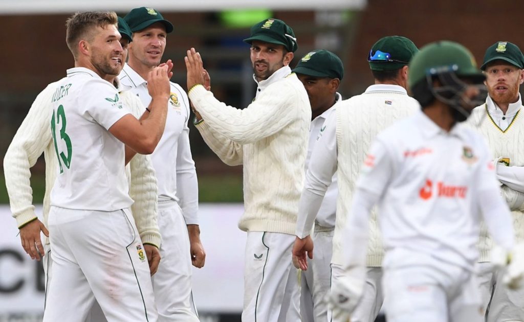 Wiaan Mulder wicket SA vs BAN 9 April 2022