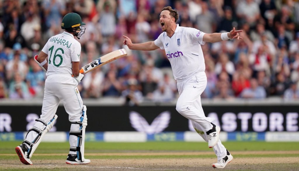 Ollie Robinson wicket England 2022 Old Trafford