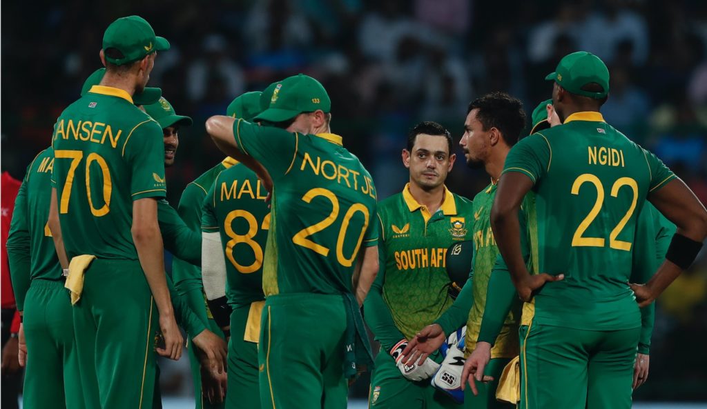 Proteas pensive De Kock 2022
