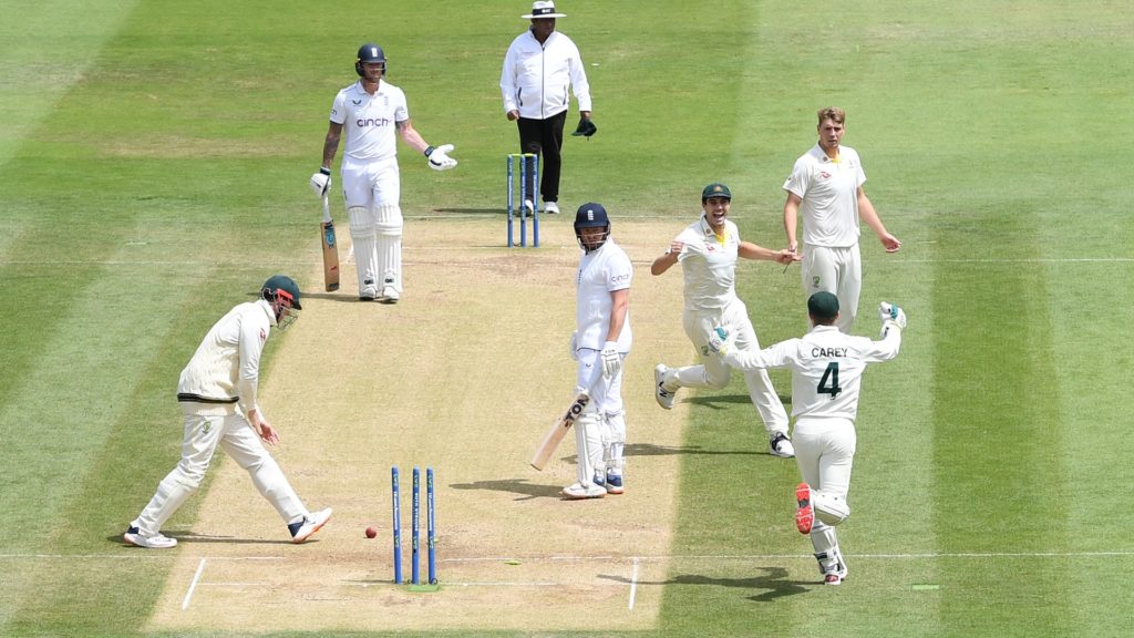 Bairstow stumped run out Ashes 2023
