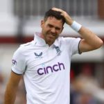 James Anderson hand on head