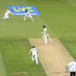 Joe Root catch Marnus Labuschagne 2023