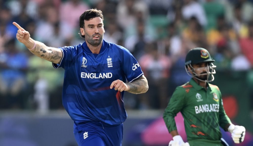 Reece Topley England 10 Oct 2023 Gareth Copley Getty Images