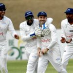 Titans Elgar wicket 4 Nov 2023 Tshepang Dithole Gallo Images
