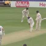 Watch: Elgar's superb slip catch