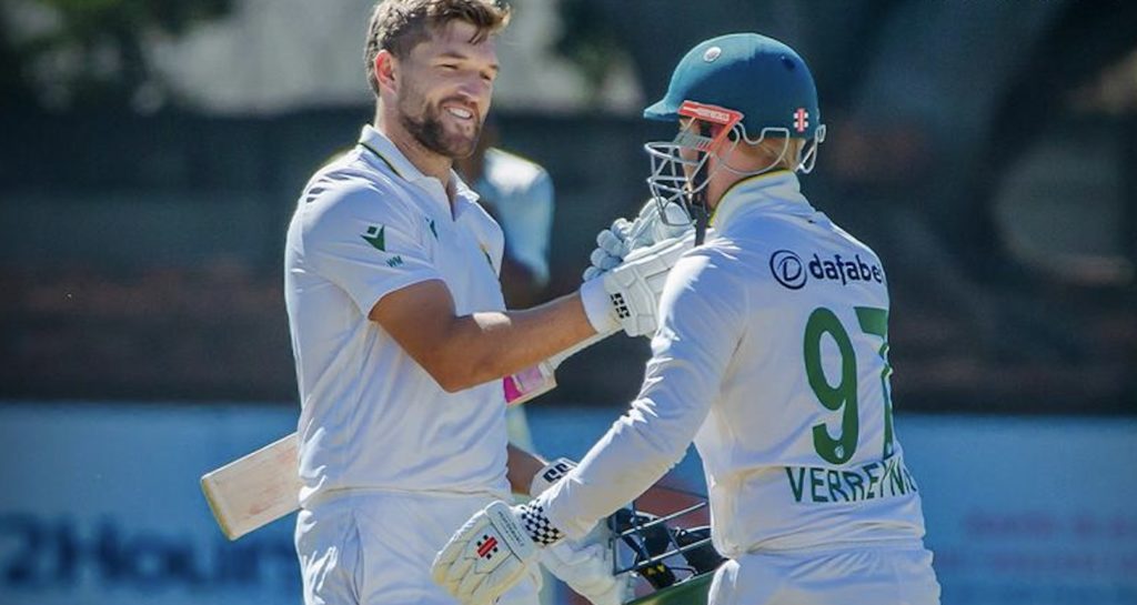 Wiaan Mulder Kyle Verreynne 7 July 2025 Zimbabwe Cricket