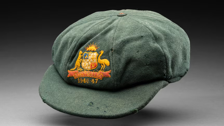 Don Bradman baggy green cap 1946-47