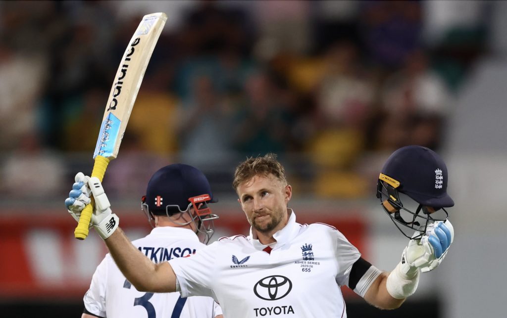 Joe Root century 4 Dec 2025 Robert Cianflone Getty Images