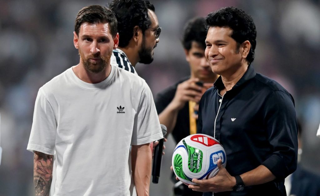 'Golden moment' as Messi meets Tendulkar