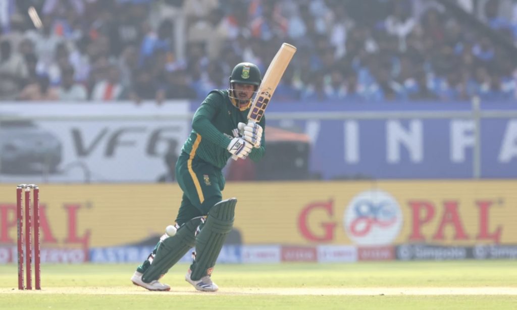Quinton de Kock batting 6 Dec 2025 BCCI