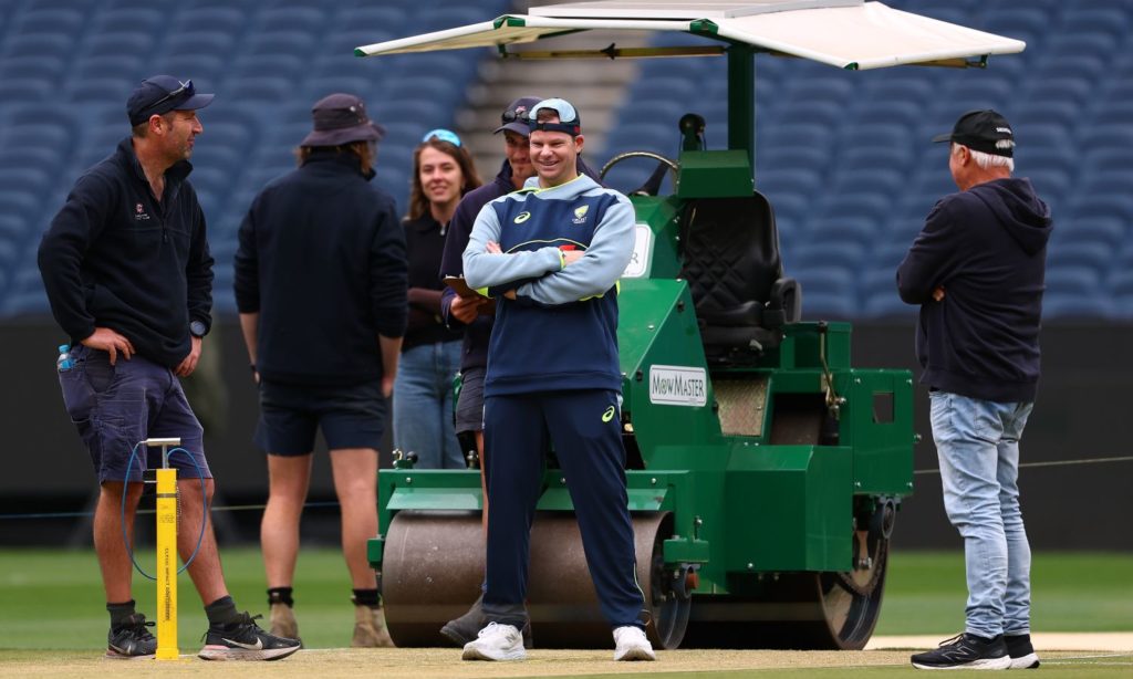 Steve Smith on MCG pitch