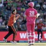 James Coles wicket 23 January 2026 Arjun Singh Sportzpics